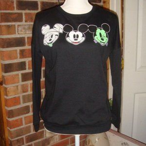 Disney Mickey Faces Graphic Sweatshirt M